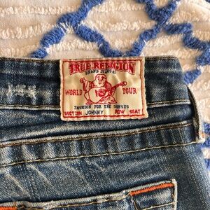 True Religion Johnny Low-Rise Straight Leg Jeans Size 28